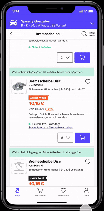 Alternative product A